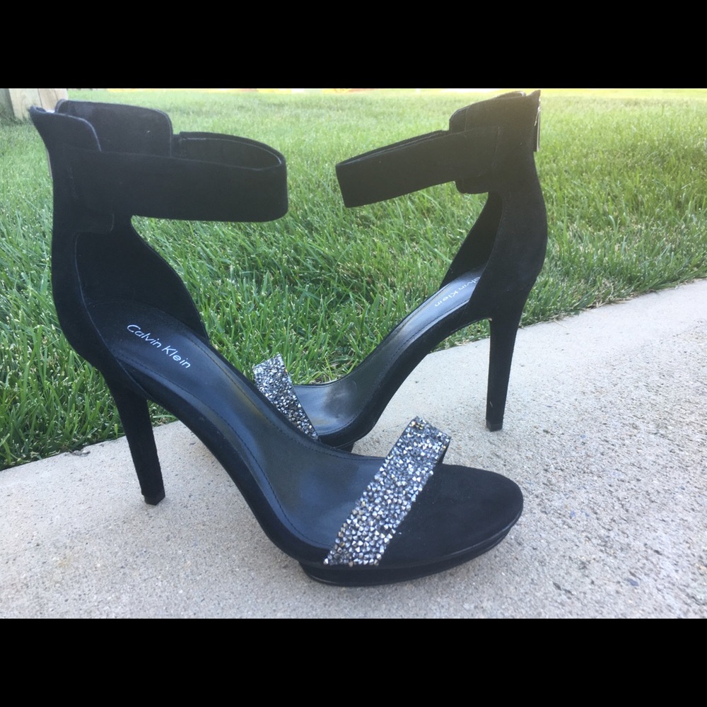 Calvin Klein Open toe Ankle strap heels